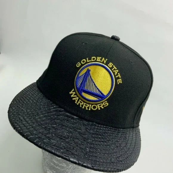 Men's New Era Cap Black Animal Print Golden State Warriors 9FIFTY NBA NWT - Picture 2 of 5